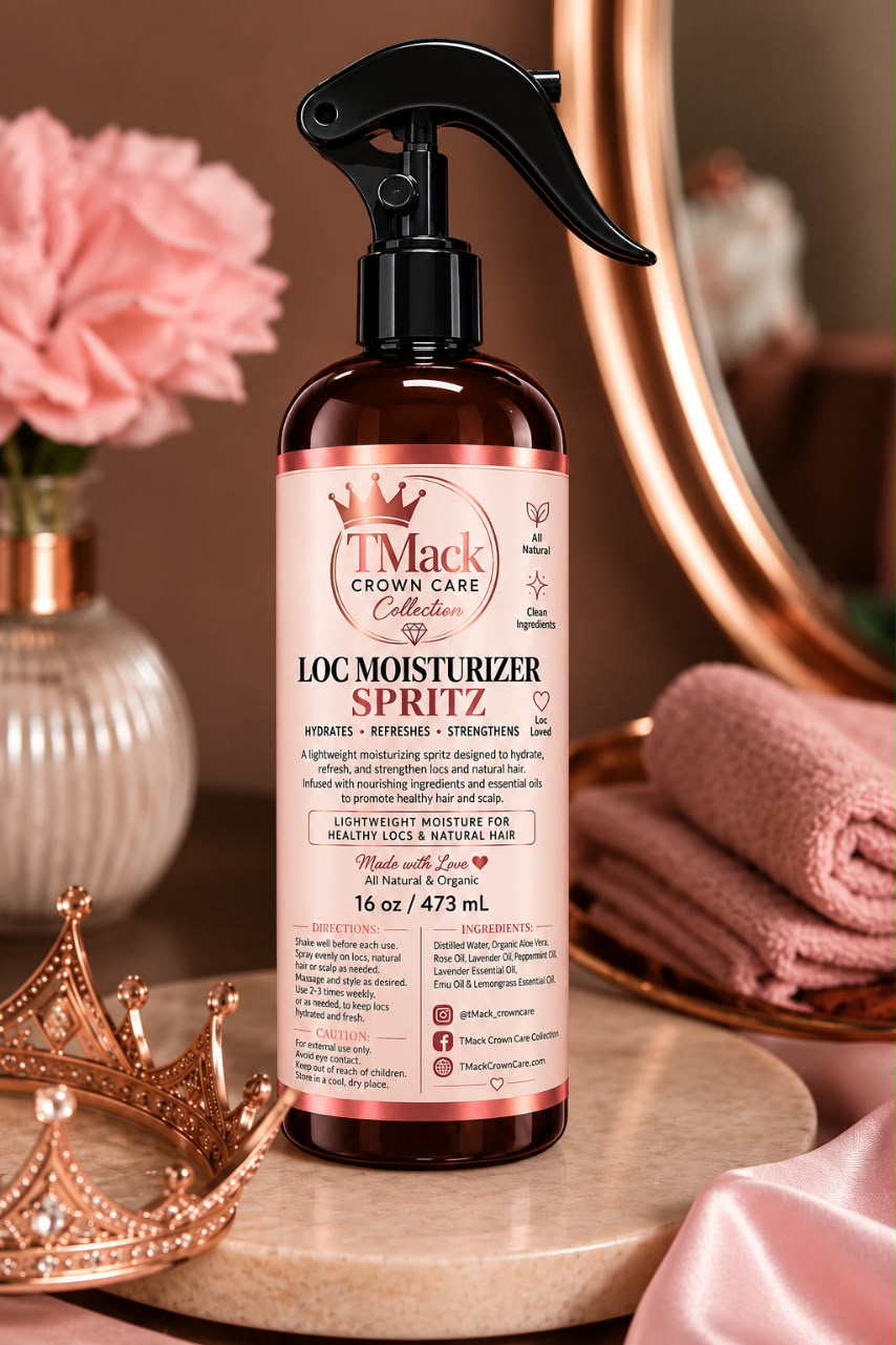 TMack Crown Care Collection – Loc Moisturizer Spritz (16 oz)