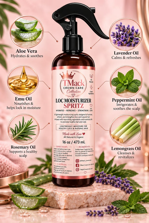 TMack Crown Care Collection – Loc Moisturizer Spritz (16 oz)